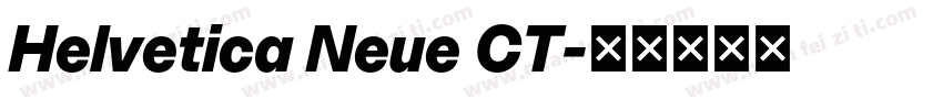 Helvetica Neue CT字体转换